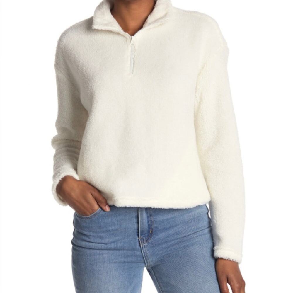 Marika Womens XL Tammy 1/4 Zip Pullover in Cream NEW